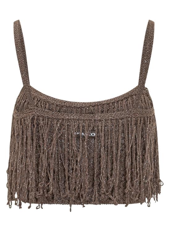 26SS 핑코 반팔 티셔츠 106961A3CI I69 BEIGE FERRO - PINKO