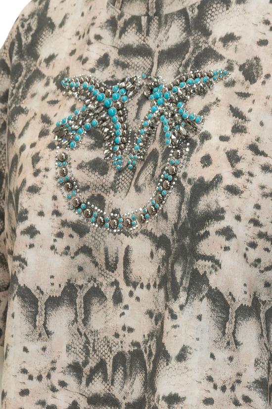 26SS 핑코 반팔 티셔츠 106921A3C8 CZ9 BEIGE NERO - PINKO