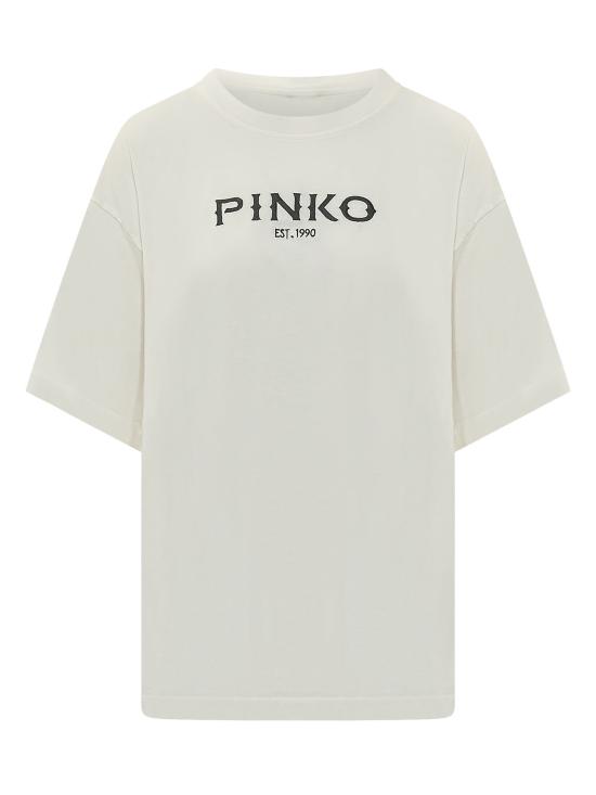 26SS 핑코 반팔 티셔츠 106872A3B3 Z05 BIANCO BIANCANEVE