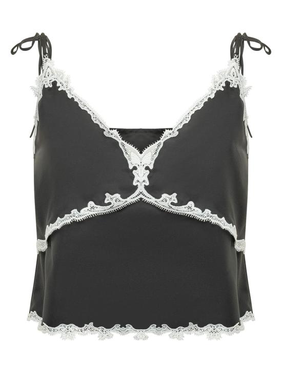 26SS 핑코 반팔 티셔츠 106893A3AV ZCB NERO PANNA