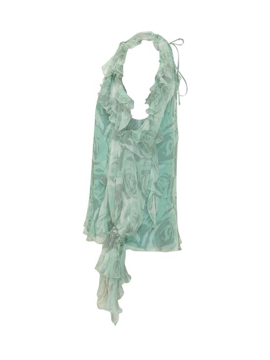 26SS 핑코 셔츠 106298A34Q VGV MULT VERDE GRIGIO - PINKO