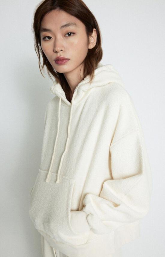  아메리칸 빈티지 후드 티셔츠 보비파크 후드티 에크루