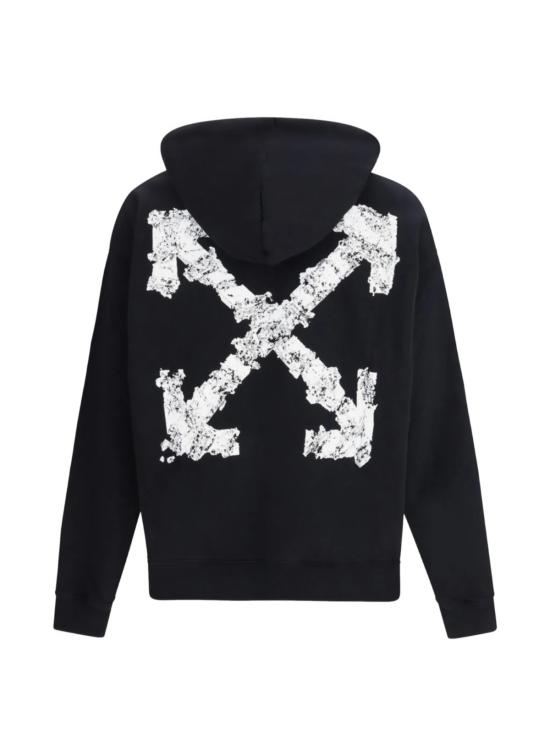  오프화이트 긴팔 티셔츠 헤럴딕 스레숄드 애로우즈 스웨트셔츠 - OFF WHITE