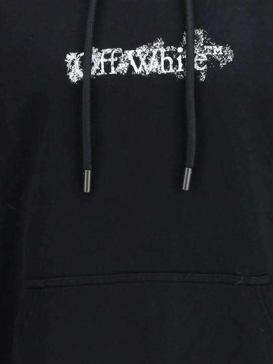  오프화이트 긴팔 티셔츠 헤럴딕 스레숄드 애로우즈 스웨트셔츠 - OFF WHITE