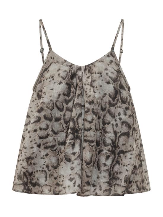 26SS 핑코 반팔 티셔츠 106868A3AP CZ9 BEIGE NERO