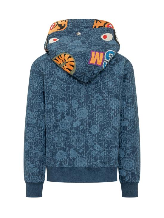 26SS 베이프 긴팔 티셔츠 001ZPM301305M INDIGO - BAPE