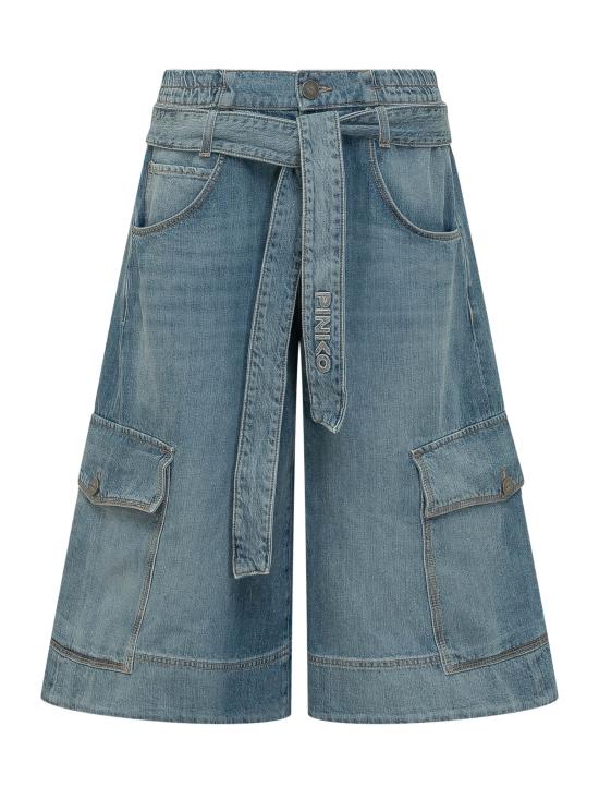 26SS 핑코 숏팬츠 106269A323 PJO LAVAGGIO MEDIO CHIARO