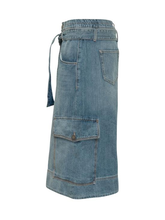 26SS 핑코 숏팬츠 106269A323 PJO LAVAGGIO MEDIO CHIARO - PINKO