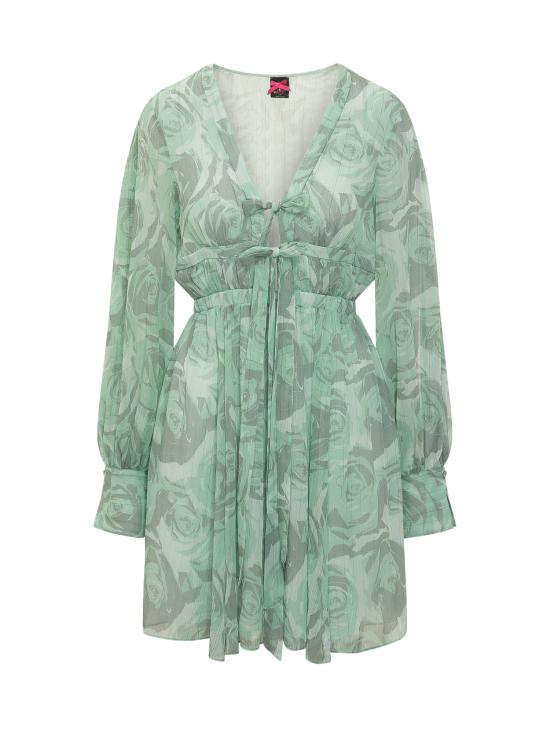 26SS 핑코 원피스 106679A395 VGV MULT VERDE GRIGIO VERDE