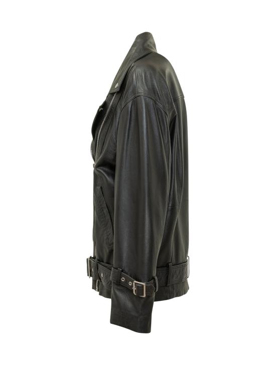 26SS 핑코 바이커 자켓 106231A31X Z99 NERO LIMOUSINE - PINKO