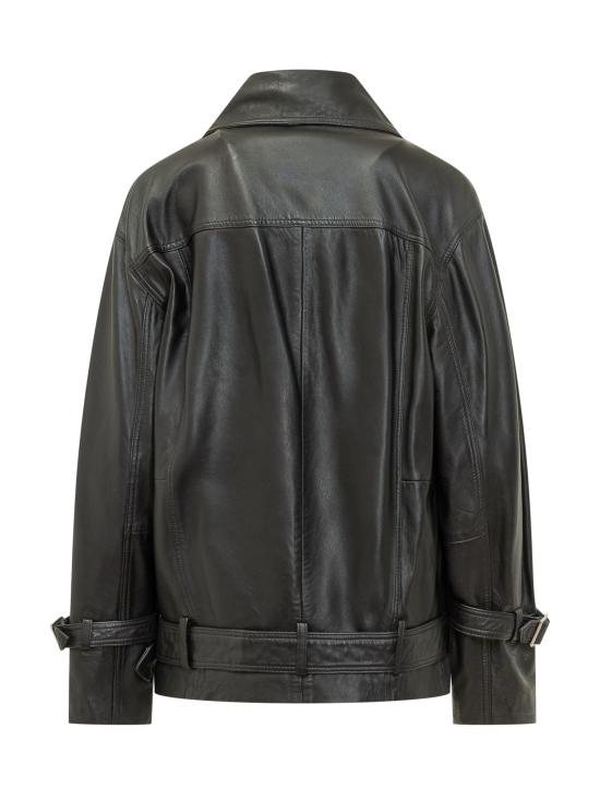 26SS 핑코 바이커 자켓 106231A31X Z99 NERO LIMOUSINE - PINKO