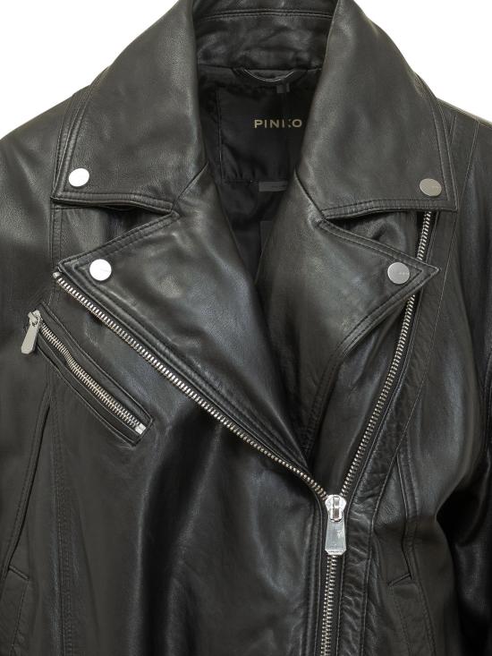 26SS 핑코 바이커 자켓 106231A31X Z99 NERO LIMOUSINE - PINKO