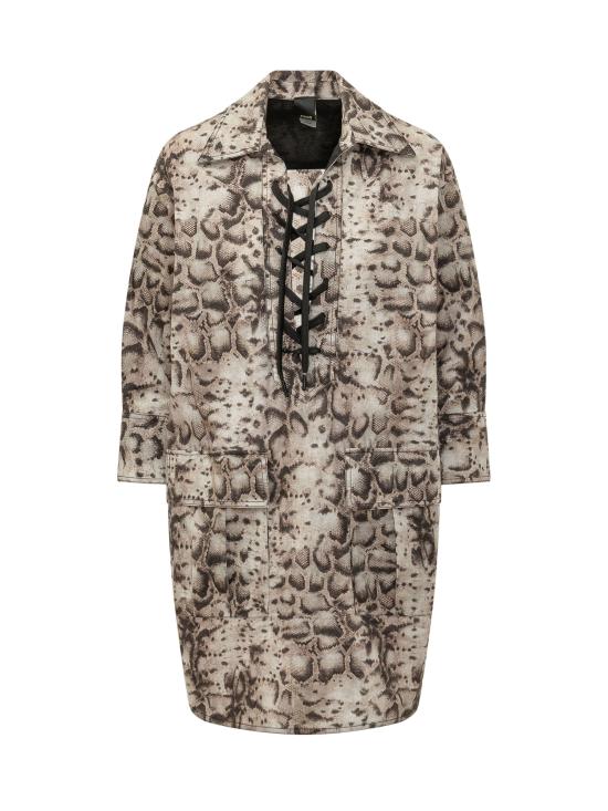 26SS 핑코 원피스 106842A3B1 CZ9 BEIGE NERO