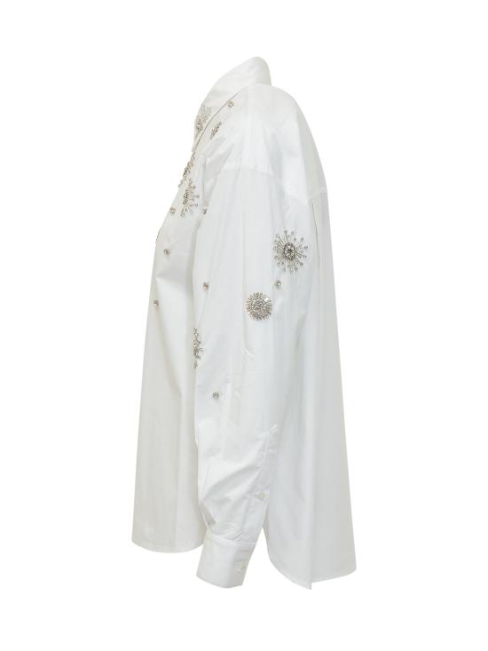 26SS 핑코 셔츠 106225A31W Z04 BIANCO BRILL - PINKO