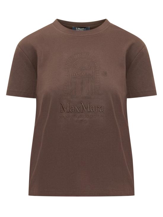 26SS 에스막스마라 반팔 티셔츠 2619971021600 004 BROWN