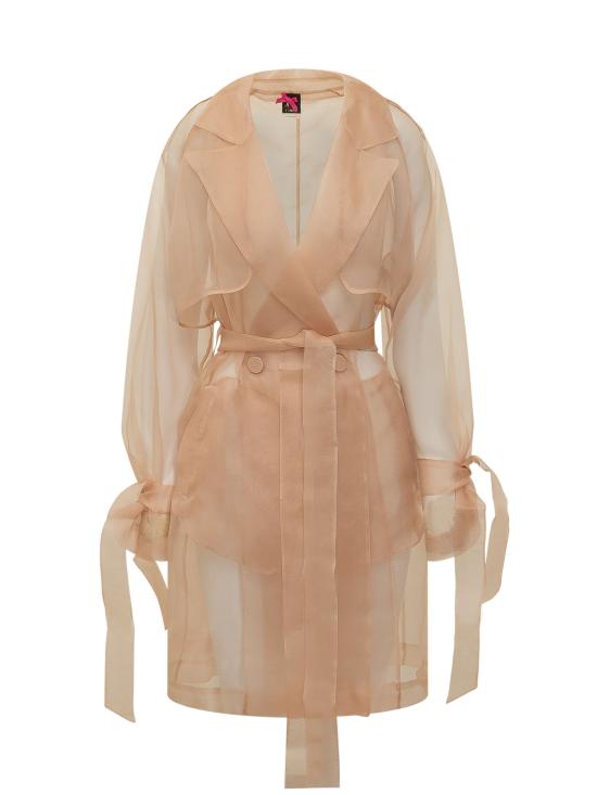 26SS 핑코 트렌치 코트 106614A2DJ Q35 ROSA MOGANO