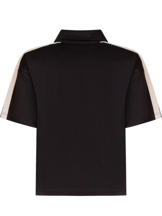 26SS [키즈] 팜앤젤스 폴로 셔츠 PBBD013S26FLE001 110 NERO - PALM ANGELS