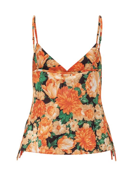 26SS 핑코 반팔 티셔츠 106823A3AO AS4 MULT ARANCIO VERDE - PINKO