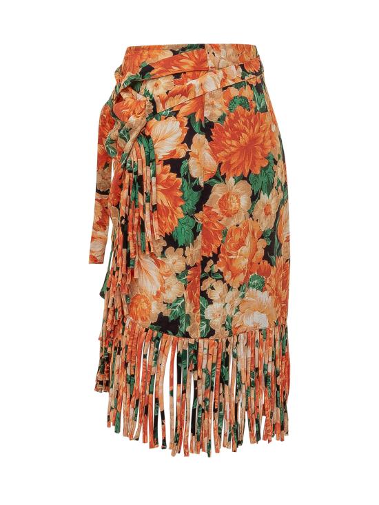 26SS 핑코 스커트 106819A3AO AS4 MULT ARANCIO VERDE - PINKO