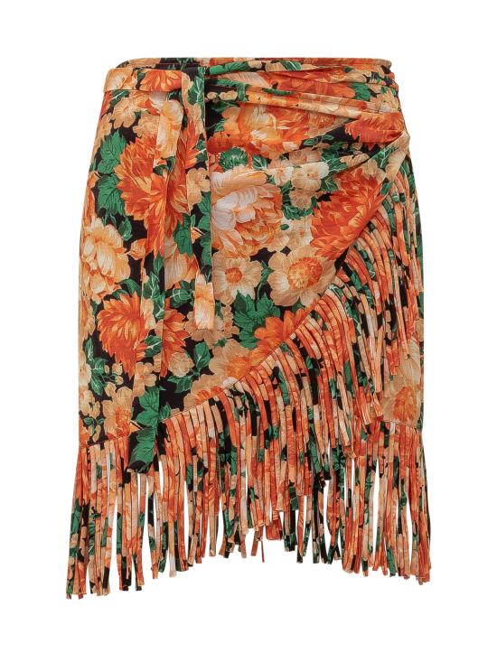 26SS 핑코 스커트 106819A3AO AS4 MULT ARANCIO VERDE