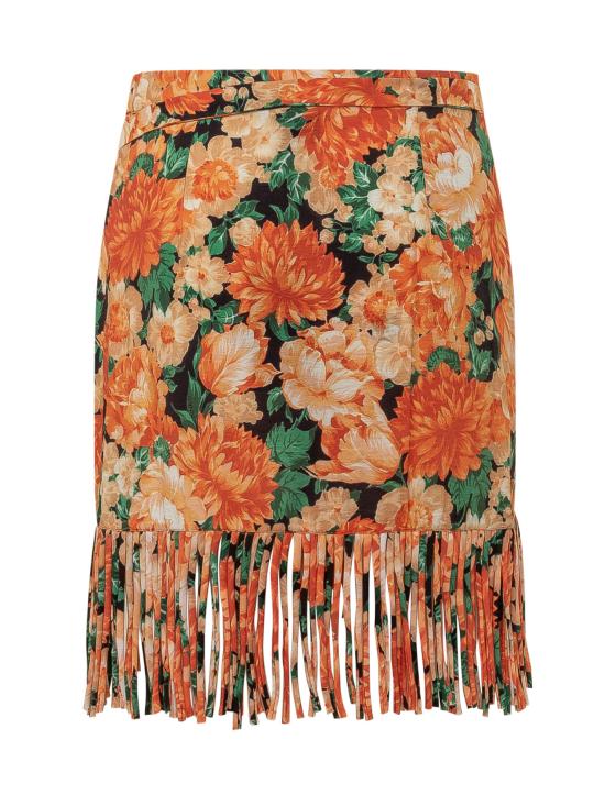 26SS 핑코 스커트 106819A3AO AS4 MULT ARANCIO VERDE - PINKO