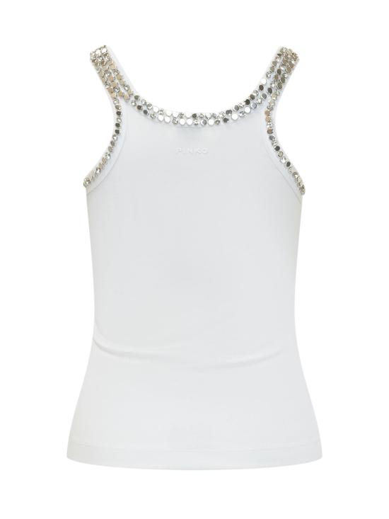 26SS 핑코 민소매 티셔츠 104109A35Y Z04 BIANCO - PINKO