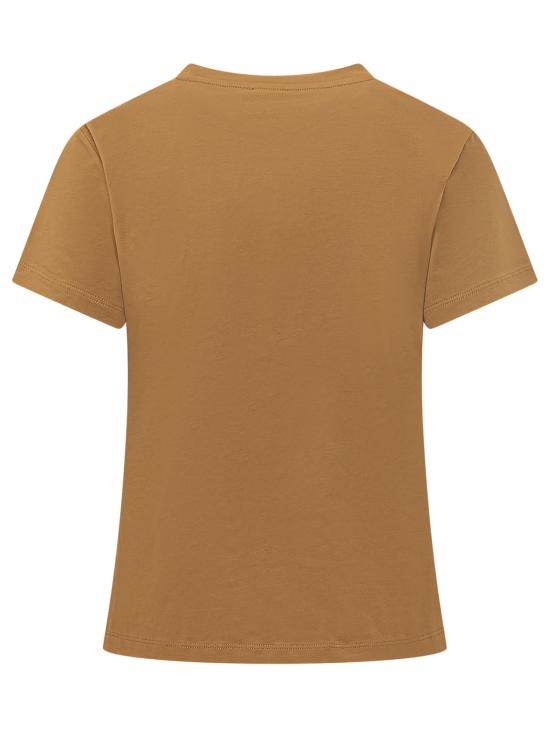 26SS 핑코 반팔 티셔츠 107094A3C7 LE2 MARRONE AZZURRO - PINKO