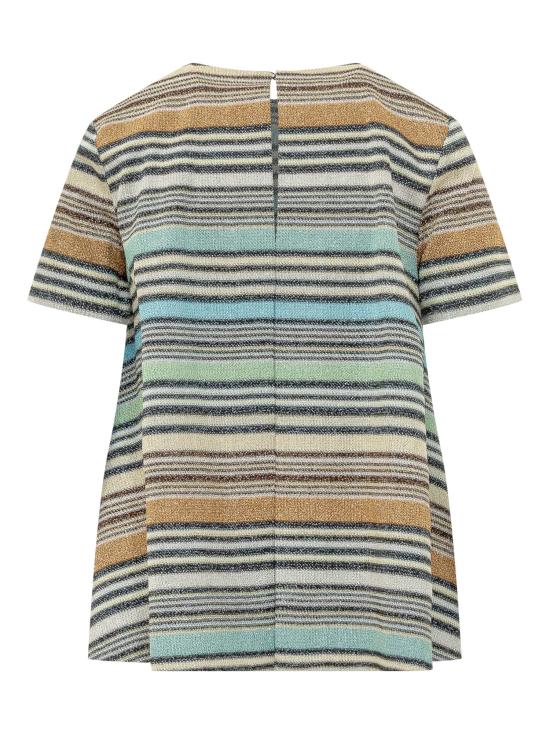 26SS 미소니 반팔 티셔츠 DS26SK1HBR0158 S72Q7 MULITCOLOR LIGHT BLUE - MISSONI