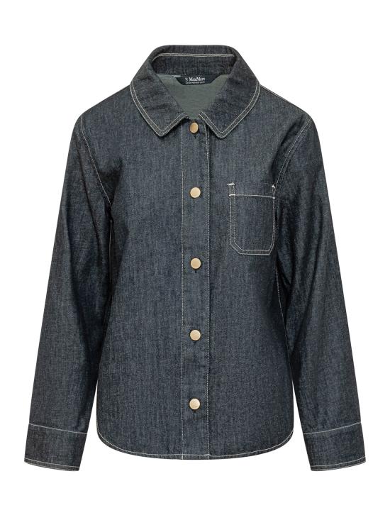 26SS 에스막스마라 셔츠 2619191051600 001 BLUE PULITO