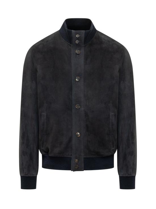 26SS RENZO CENCI 가죽 자켓 1608SUEDEATS 6069 NAVY