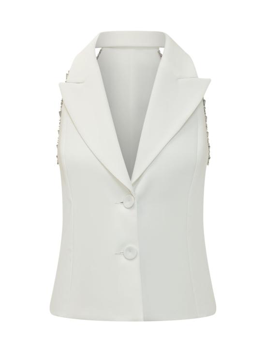 26SS 핑코 수트 자켓 106616A34P Z07 BIANCO SETA