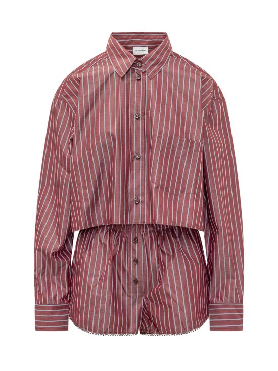 26SS 안다마네 점프수트 TM196439BTNC197 874 ROUGE NOIR LIGHT BLUE