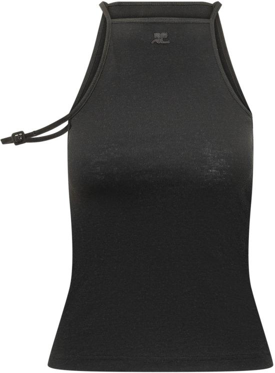 26SS 쿠레쥬 민소매 티셔츠 226JDE164JS02859999 DONKERGREY