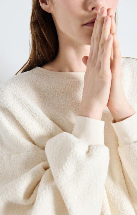  아메리칸 빈티지 스웨터 보비파크 스웨트셔츠 에크루 - AMERICAN VINTAGE