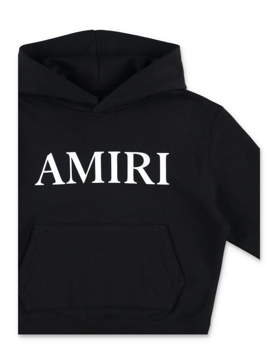  [키즈] 아미리 풀오버 키즈  키드 로고 후드티 스웨트셔츠 블랙 - AMIRI