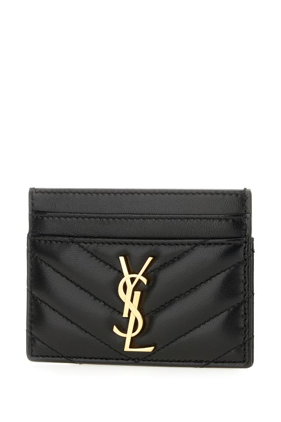 26SS 생로랑 카산드라 마틀라세 카드 케이스 423291AAA44 1000 Nero - SAINT LAURENT