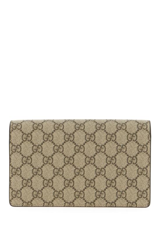 26SS 구찌 GG 마몬트 월렛 온 체인 497985AAFXM 5743 ROSA EBONY - GUCCI