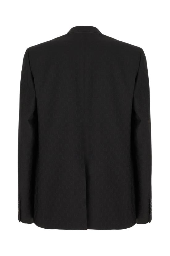 26SS 구찌 싱글 브레스트 GG 울 재킷 864110ZAUP1 1000 Nero - GUCCI