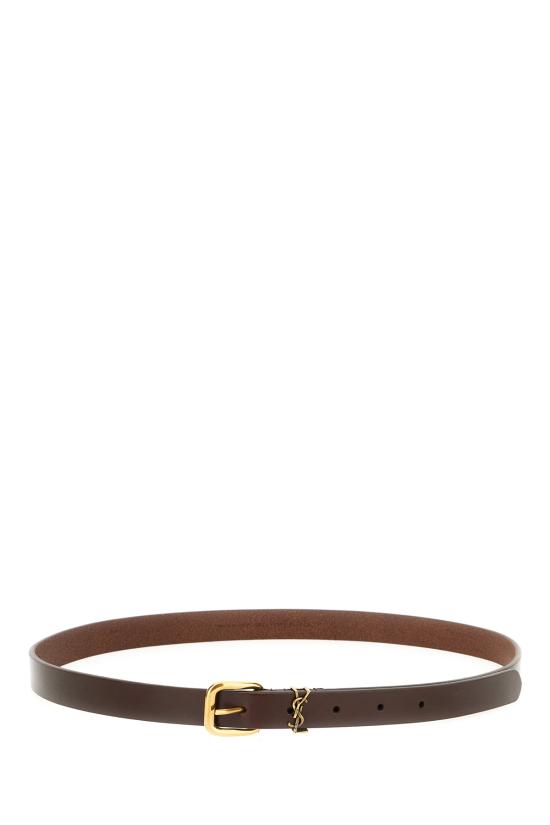 26SS 생로랑 벨트 859160AACU5 2596 BURNT CHOCOLATE