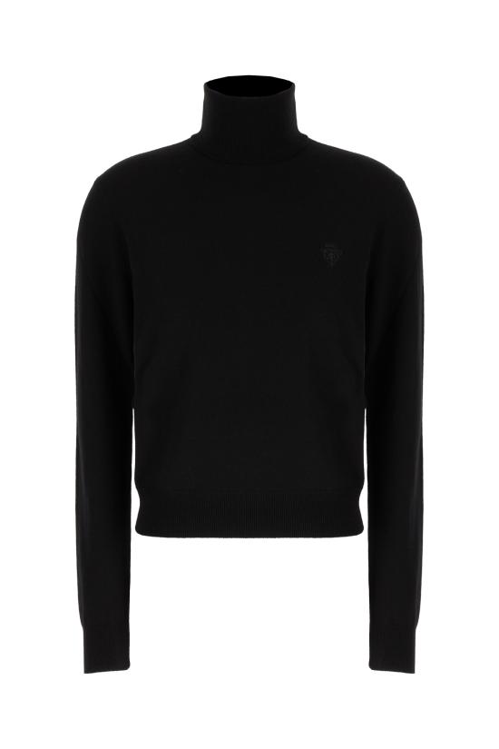 26SS 구찌 자수 울 니트 터틀넥 860442XKFG7 1043 NERO