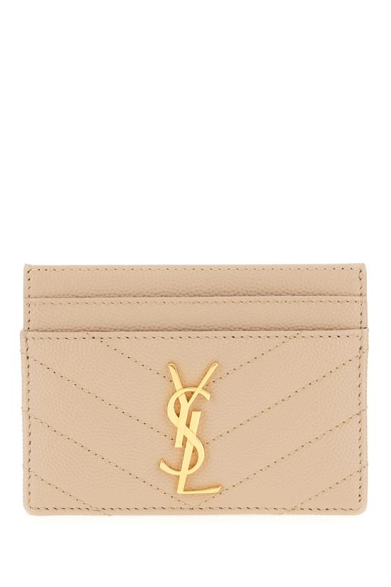 26SS 생로랑 카산드라 마틀라세 카드 케이스 423291BOW01 2721 DARK BEIGE