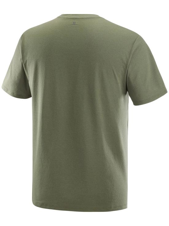  살로몬 탑 트랙라인 티셔츠 그린 - SALOMON