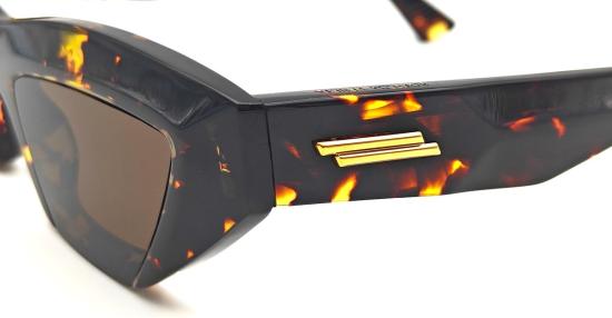  보테가베네타 안경 보테가 베네타 Bv1219 S 002 아세테이트 선글라스 하바나 - BOTTEGA VENETA