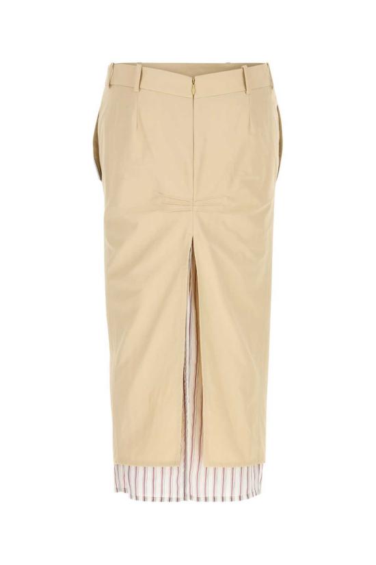  디 아티코 스커트 아티코 포플린  베이지 - THE ATTICO