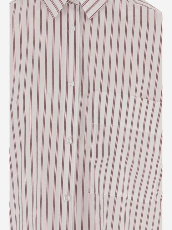  바이말렌비거 탑 말렌 비르거(Malene Birger) 유기농 면 오버사이즈 셔츠 (레드) - BY MALENE BIRGER