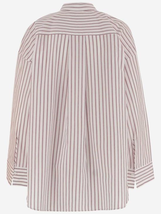  바이말렌비거 탑 말렌 비르거(Malene Birger) 유기농 면 오버사이즈 셔츠 (레드) - BY MALENE BIRGER