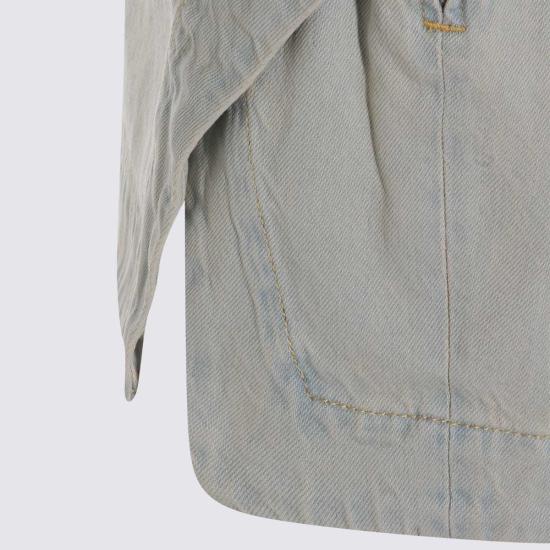  비비안웨스트우드 데님 스커트 비비안 웨스트우드 비대칭 데님 미니 스커트 블루 - VIVIENNE WESTWOOD