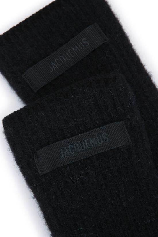 25FW 자크뮈스 그로그랭 글러브 ACU00668AK00227 990 Black - JACQUEMUS