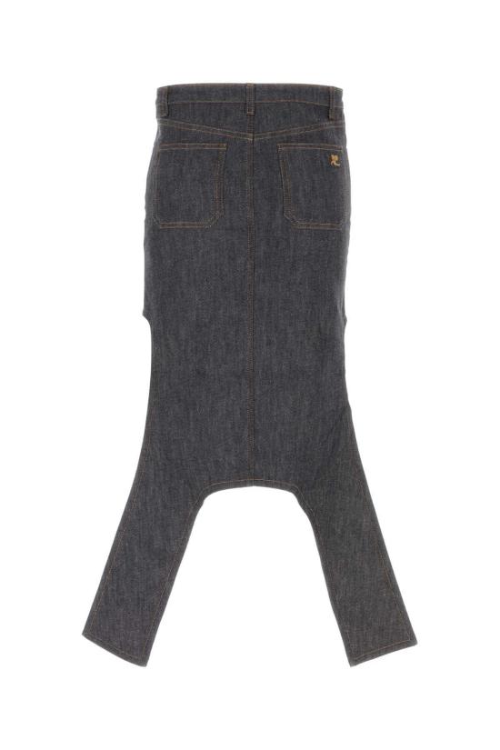  쿠레쥬 데님 스커트 쿠레주  다크 헤더 그레이 - COURREGES