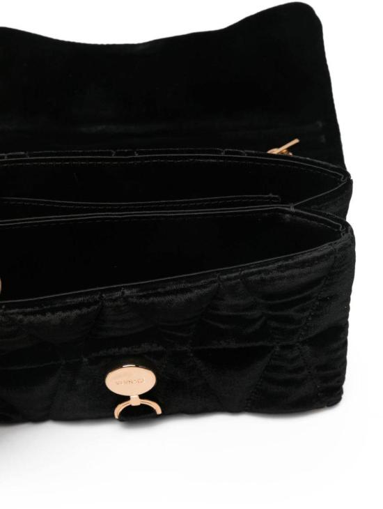 26SS 베르사체 클레이오 퀼티드 벨벳 미니백 10177401A159981B00V BLACK - VERSACE